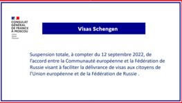 Visas Schengen - suspension totale de l'accord de facilitation entre l'UE et (...)